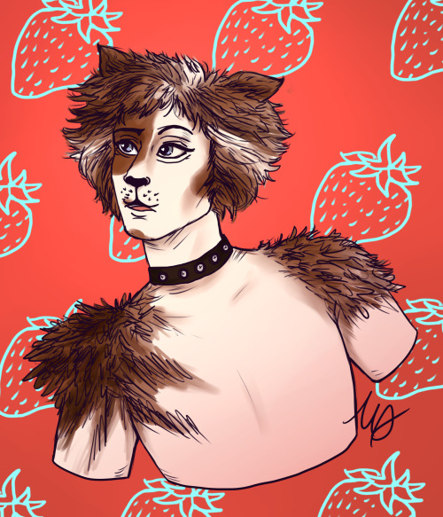 auggusst-art:strawberry tumblebrutus is a very niche image that is very important to me