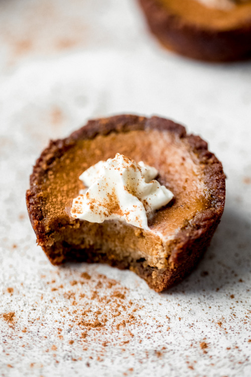 foodffs: Mini Paleo Pumpkin Pies with Gingerbread Cookie CrustFollow for recipesIs this how you roll