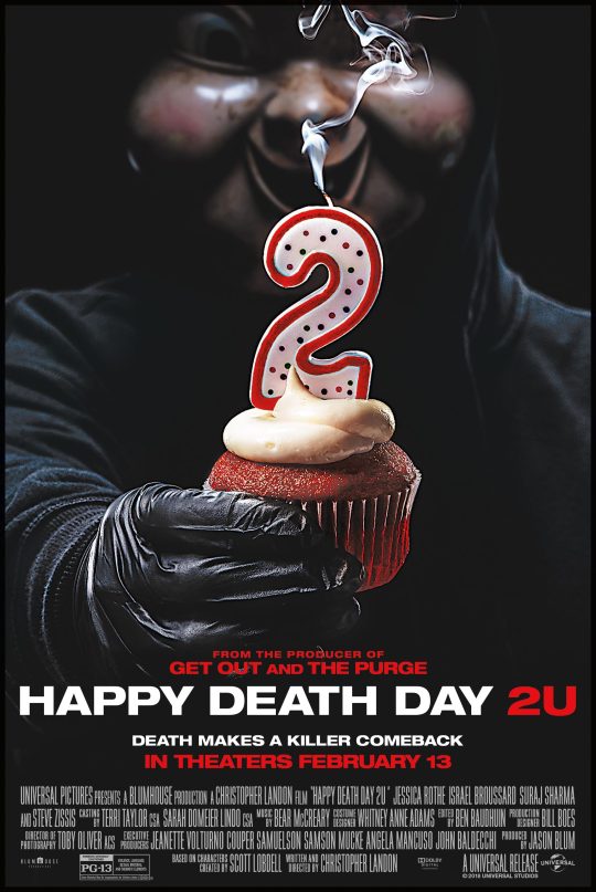 horror blumhouse you HAPPY DEATH DAY 2 U 2019 - 2" x 3" MOVIE POSTER MAGNET