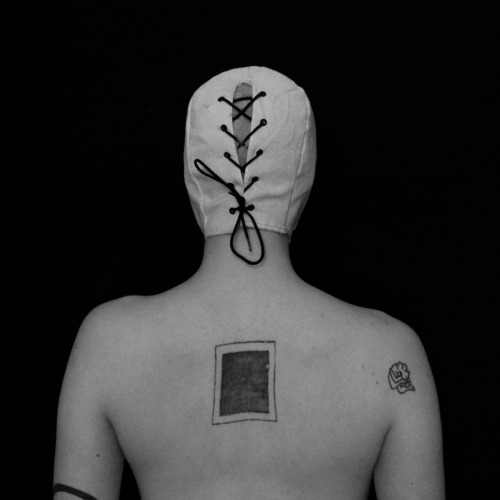 theautologicalmetaphor:  Canvas Hood, from Institutional Critique / BDSM series, 2015.