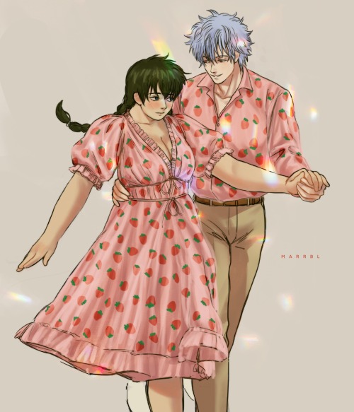 Strawberry dress thingy that somehow blew up that time ft. Gintoki and Tenko :p