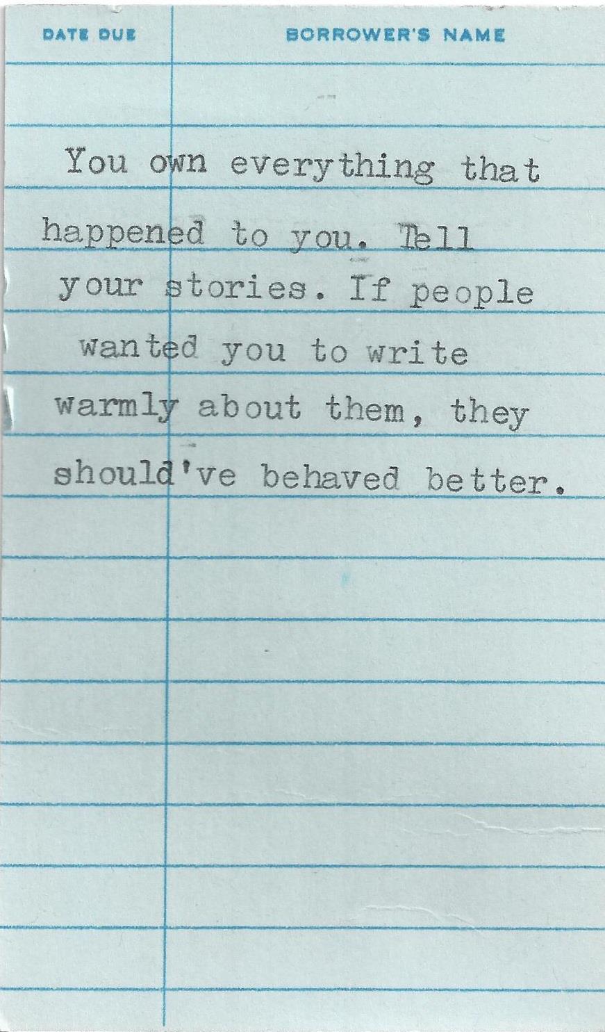 wambamashleyanne:  Fuck it, I side with Anne Lamott. Typed on a library receipt