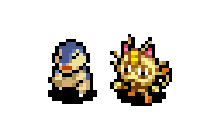 Meowth and cyndaquil gif