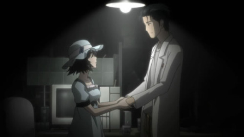 Today’s (Basically Canon) Queerplatonic Relationship of the Day is: Okabe Rintarou and Mayuri Shiina