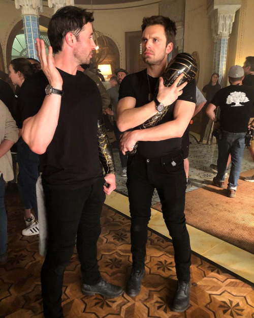 captain-james:imsebastianstan: With the incredible @johnninja, having a quick chat about … wh