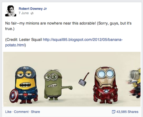 i-ll-be-mother:  Is Robert Downey Jr’s facebook even real? 