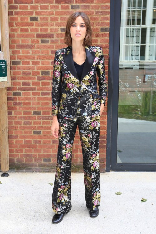 Alexa Chung attends the Vogue Festival 2016 in London on May 21, 2016.