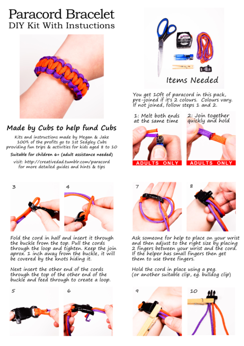 Survival Bracelet Activity Kit