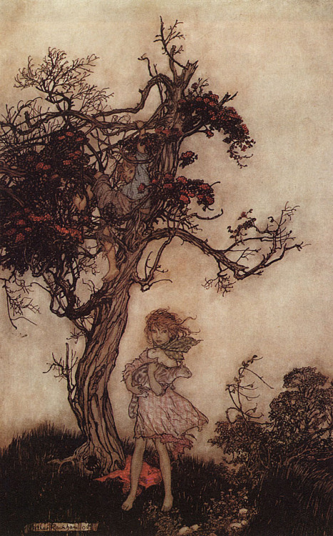 Arthur Rackham (English, 1867-1939, b. Lambeth, London, England) - His children were as ragged and w