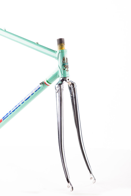 Classic vintage steel Bianchi Krono for collectors of famous Italian steel framework.Fabulous TT Kro