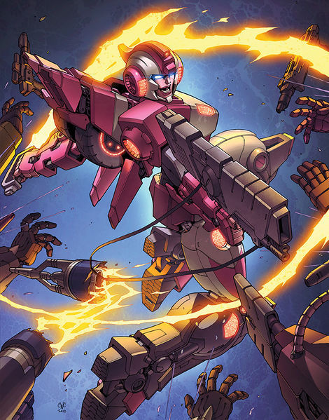 thefingerfuckingfemalefury:canonlgbtcharacters:The canon LGBT+ character of the day isArcee from Tra