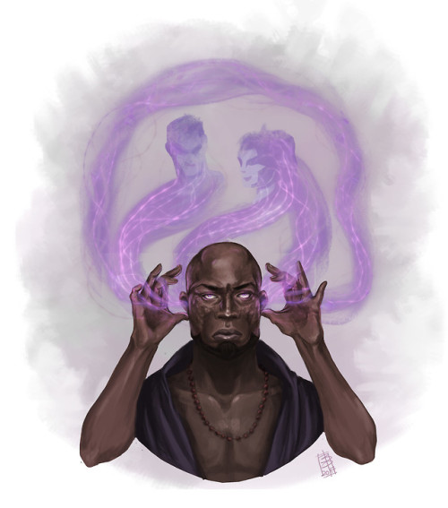 Psychic Headshot - Legendary Games Illustration by Beatrice Pelagatti