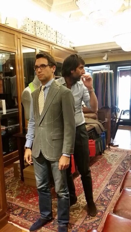 Fitting at Sartoria Ripense