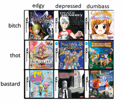 ds-litee:tag yourself - obscure ds games 