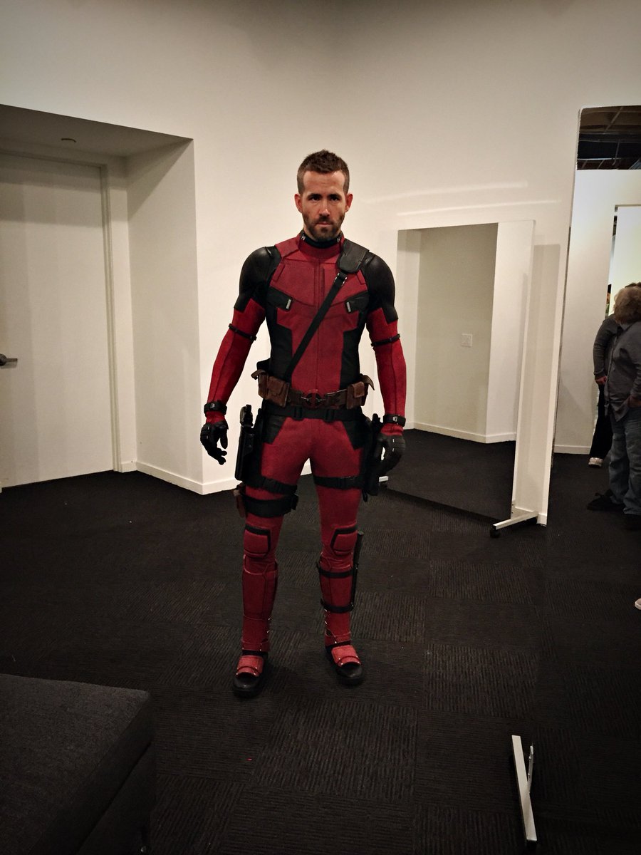 ryanreynoldssource:@VancityReynolds: 2015. First time in the suit. It was so clean.