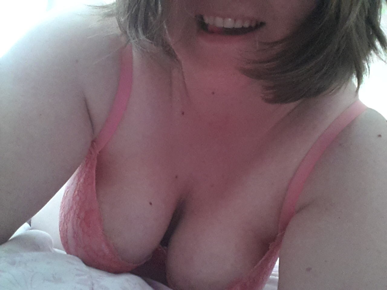 loopylass55:  On Tuesdays I wear pink! 🍒🌌 Happy topless Tuesday everyone 😂