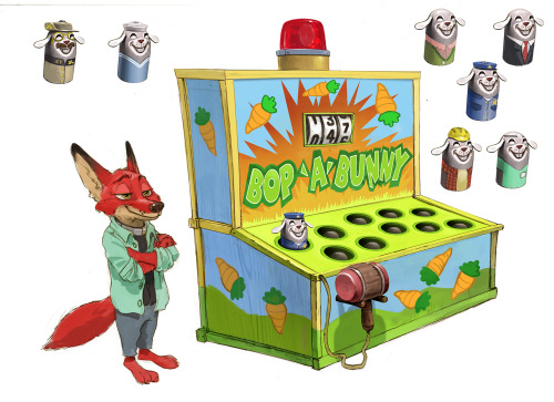 Zootopia Concept art.  Wanna Bop a bunny?
