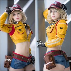 whybecosplay:  Cindy - #finalfantasy #cindy #cosplay Cosplayer: @_KendelB -  http://instagram.com/_kendelb Foto:  http://instagram.com/thesleepymuse