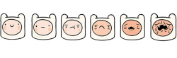 laughingsquid:  An Adventure Time Version of the Wong–Baker FACES Pain Rating Scale Featuring Finn the Human