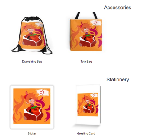 stickers and totes are available of asuka and narusaku in redbubble if interested :3  visit : http:/