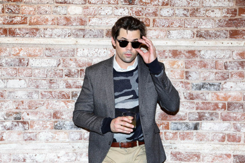 matchingvnecks:Andrew Rannells for The New Potato