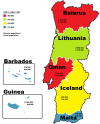 Regions of Portugal as countries with similar GDP
Source: Rightanwol (reddit)
Rightanwol:
“  (nominal)
(first value is the country population of comparable GDP)
(second is the population within the region)
The values for Center/Lithuania,...