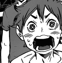 tinytooru:  tinytooru:  tinytooru:  Here is Hinata looking at Bokuto.     