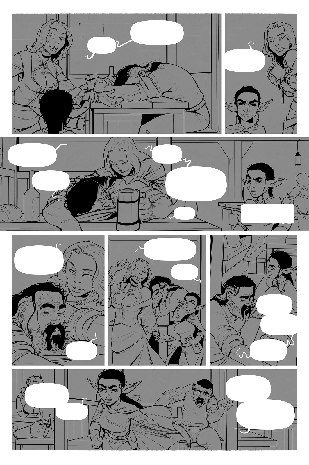 Pages 1-4 of chapter 8.5! Vera having a little plot going. No boobies besides the