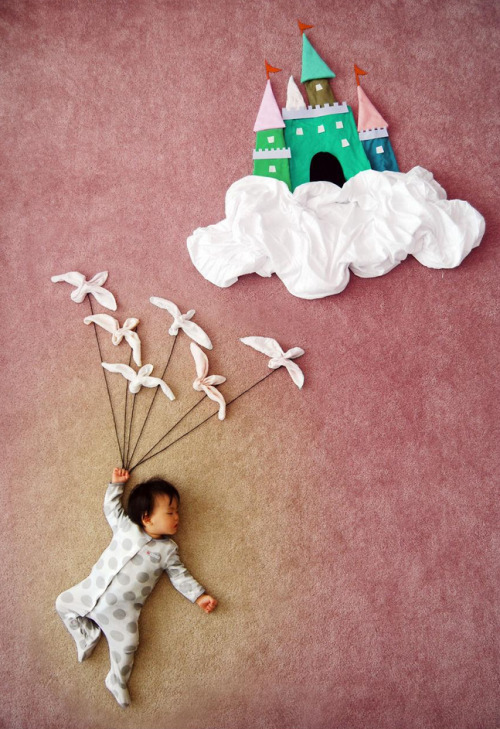 ohmyasian:  souslecieldesf:  What a creative mom!  2890. Wengenn in Wonderland. Artist and mother of three, Queenie Liao imagines what her son might be dreaming of during his naptimes. These are so cute and artfully crafted!  i don’t give a shit