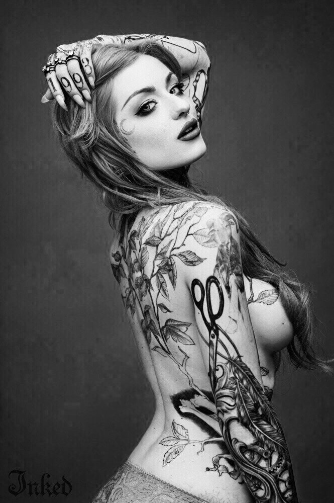 satanic-bitchuals:The incredible Ryan Ashley for Inked Magazine🖤 I fucking love