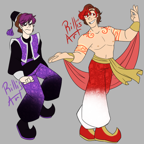 rilli-luci: Genie AU Sander Sides because I couldn’t just sit here and NOT draw @residentancho