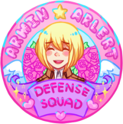 estellecampanella:  here is a transparent Armin Arlert Defense Squad badge for all your blog purposes feel free 2 use (this has probably already been done but o well) 