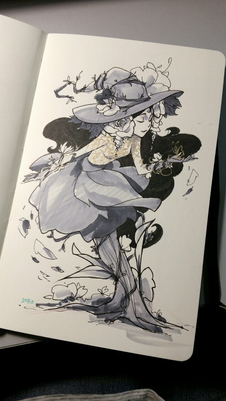 dorodraws:  My Inktobers this week! Unfortunately I missed a day but hopefully I
