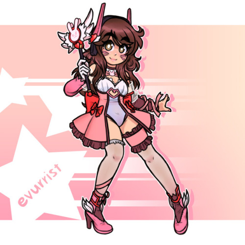 jeicob-evurrist: @doopiedoover‘s incredibly cute magical girl outfit!