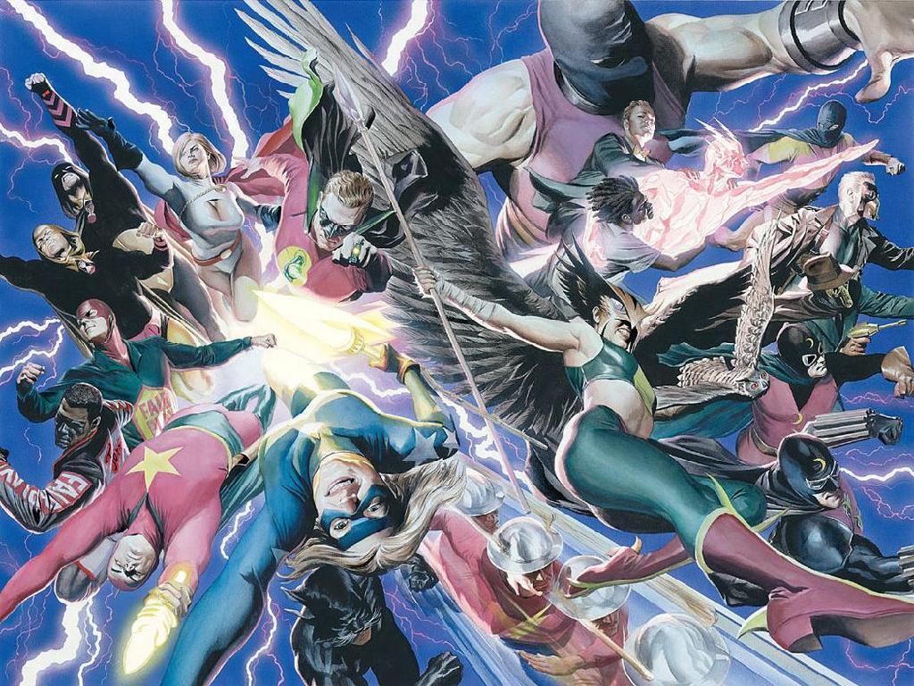 elweonilustre:  DC Tematic Covers: JSA Sinécdoque by Alex Ross.