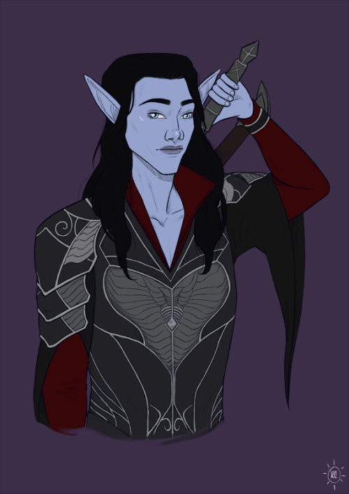 vaalchoices: Art commission by @s-ewell for @bladesappreciationweek Day 1 :: Tyril StarfuryHe looks 