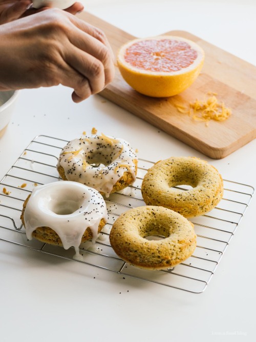 pinterestfoodie1992:GRAPEFRUIT OLIVE OIL YOGURT BAKED DONUTS