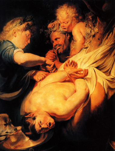 jacob-jordaens: Marsyas Flayed by Apollo, 1625, Jacob Jordaens