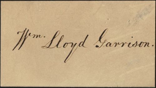 secretariatjohnkerry:  Signature of William Lloyd Garrison