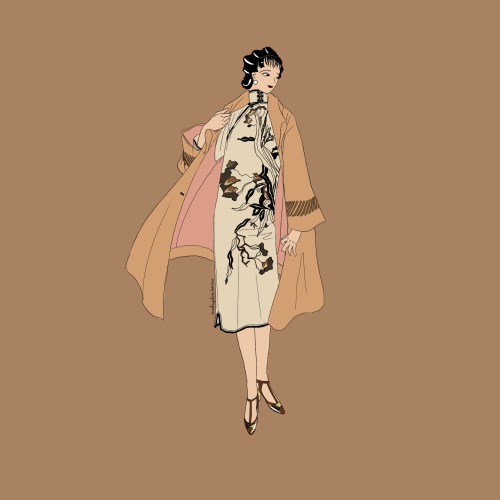 audreydoeskaren:Chinese fashion ca. 1930So um I was bored and felt kind of inspired after analyzing 