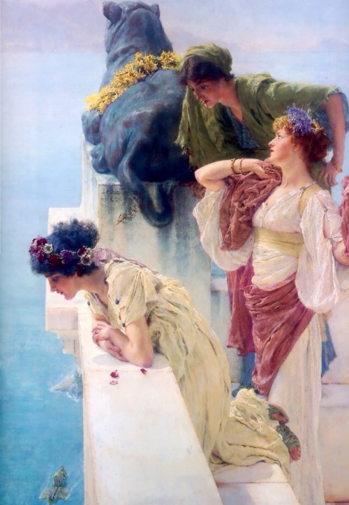 life-imitates-art-far-more:Sir Lawrence Alma-Tadema (1836-1912)“A Coign of Vantage” (189