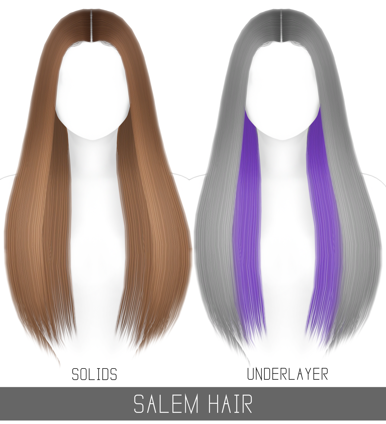Simpliciaty] — SALEM HAIR + TODDLER & CHILD + TWO TONE 👻 Long...