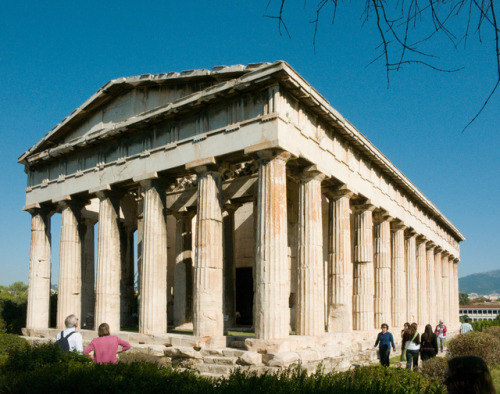 classicalmonuments:Hephaisteion (Temple of Hephaestus)Athens449 BCEHephaestus was the patron god of 