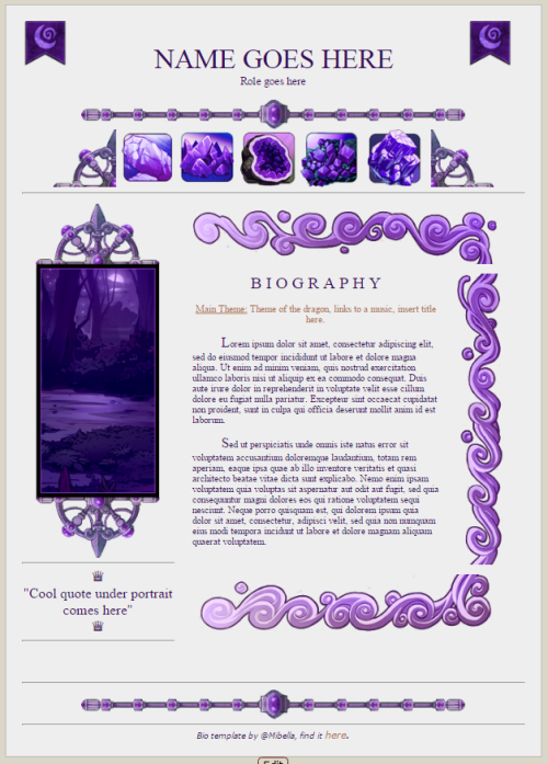 Heres Some Sweet Free Template Bios And Ressources You Can Find Here!