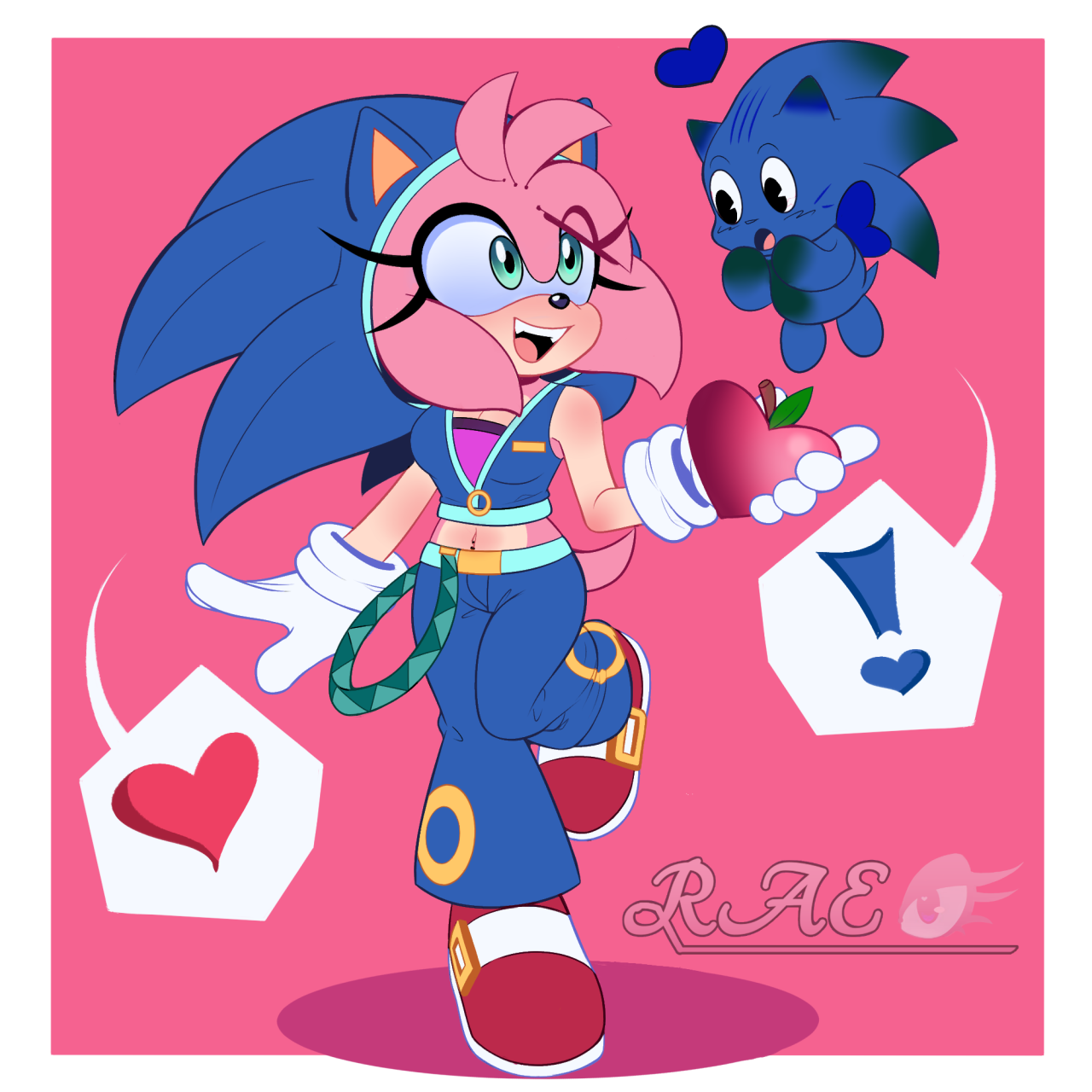 Oodles of Doodles — sonic not liking amy's strawberry shortcake is