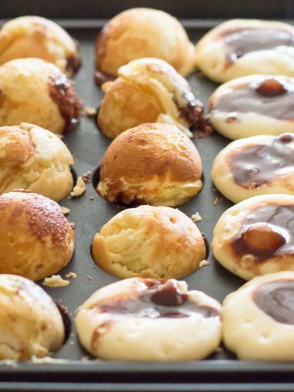 sweetoothgirl:    Dessert Takoyaki: Nutella-Filled Pancake   