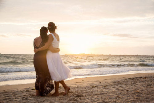 beautiful-brides-weddings:Bec & Kara (via @dancingwithherweddings)