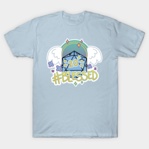 dr-kara:  Shirts for your DnD player no matter the luck level!  Are you #blessed, #cursed or in