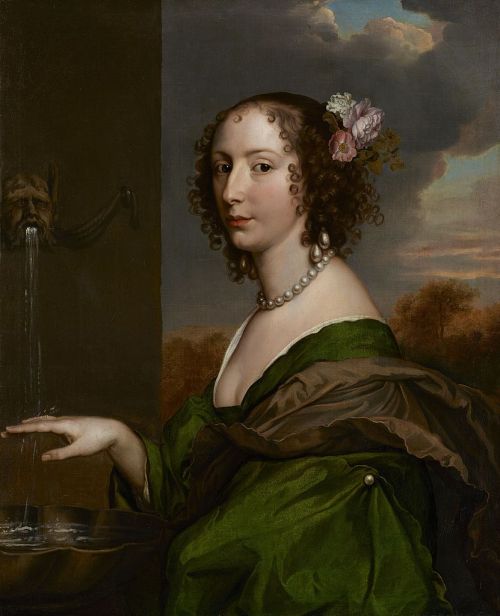 Portrait of Lucy Hay (ne Percy), Countess of Carlisle by Adriaan Hanneman, 1660-65