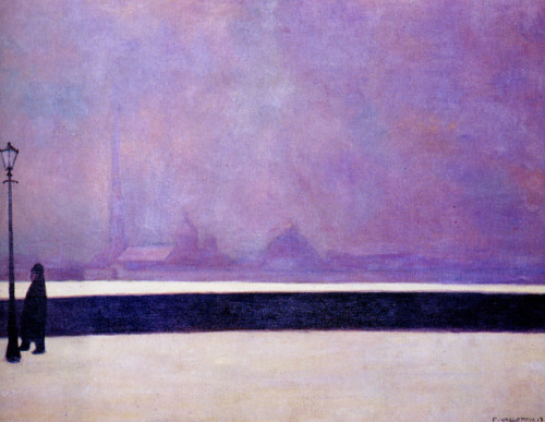 artist-vallotton: Neva, light fog, 1913, Felix VallottonMedium: oil,canvas